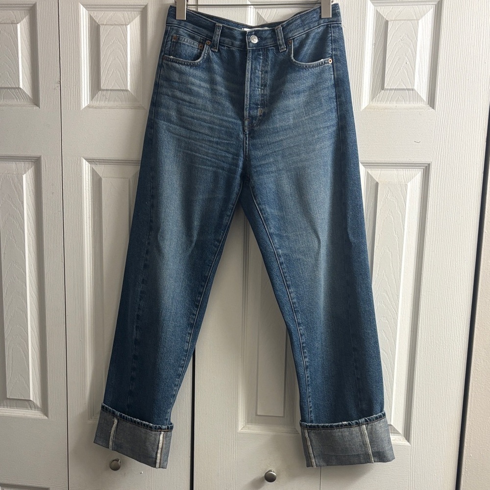 Madewell Denim Jeans with Contrast Stitching